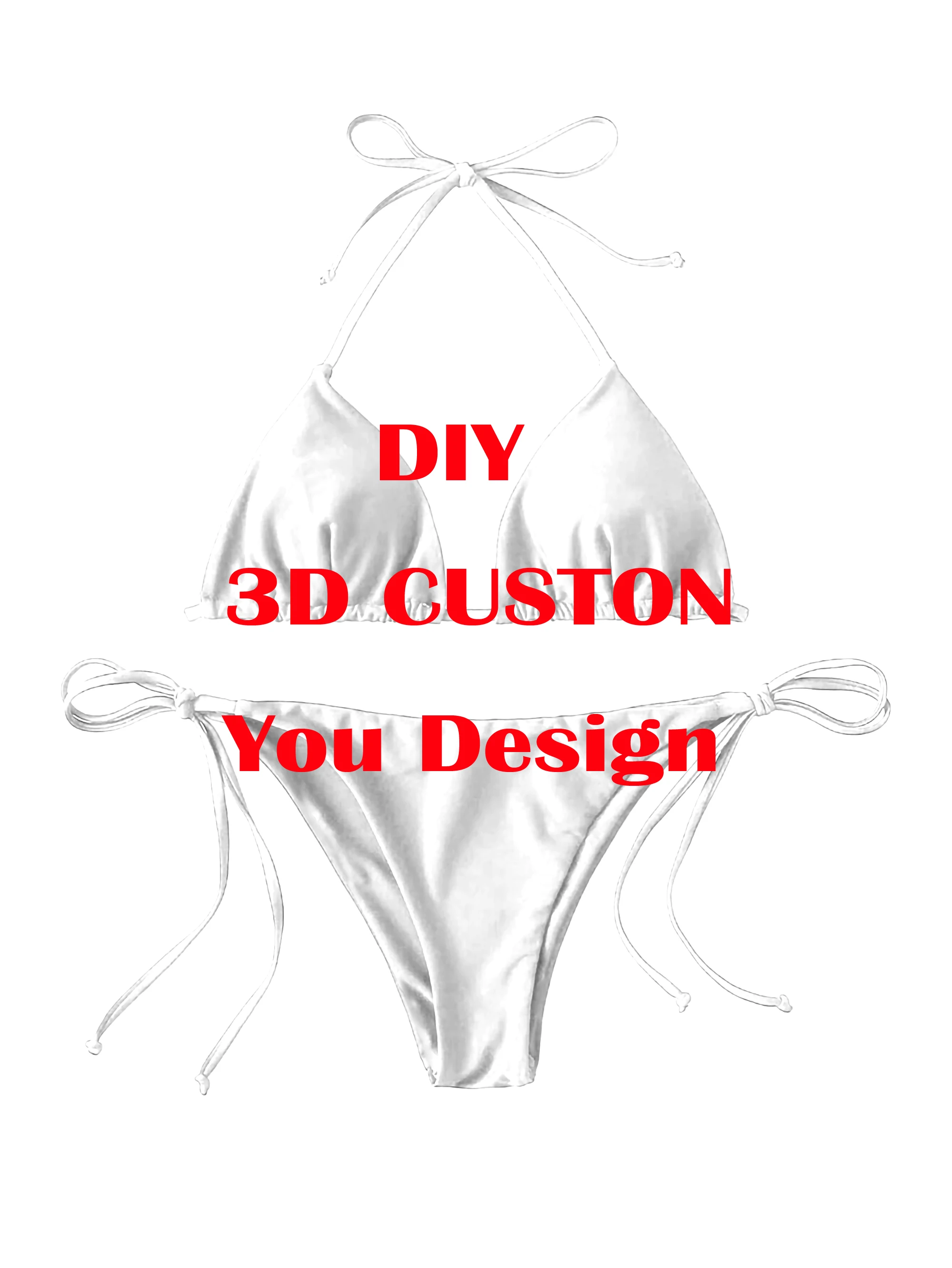 DIY Custom Design Summer-bikini-swimsuit 3D All Over Printed Sexy Bikini Summer Women For Girl Beach Swimsuit Drop Shipping