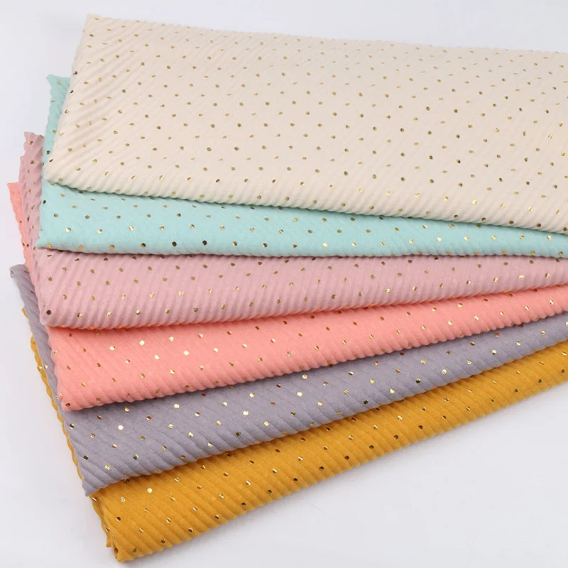 Хлопковый хиджаб в рубчик с блестками