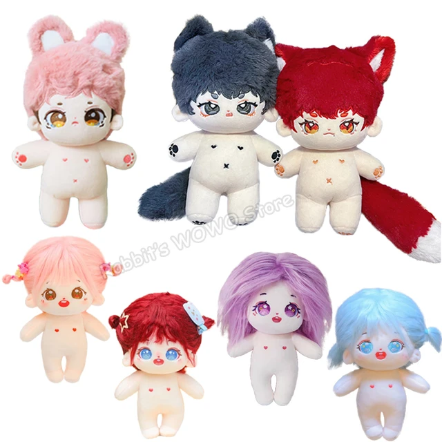 Bonecas Kawaii Idol Boneca com Roupas Anime Pelúcia Estrela Bonecas  Recheadas Personalização Figura Brinquedos Algodão Bebê Boneca Fãs Coleção