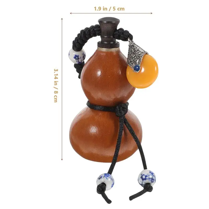 조롱박 병 천연 중국 힙 플라스크 루 우 물 걸이식 장식, 건조 빈 술 항아리 장식, 새해 새 뚜껑