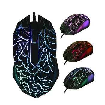 3200DPI Computer Mouses Colorful LED Professional Mouse Gaming Ultra-precise For Dota2 LOL Gamer Mouse Ergonomic USB Wired Mouse 1