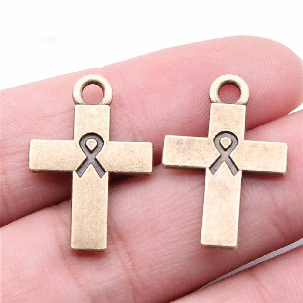 10pcs Cross Charms Religious Beliefs Pendant DIY Handmade Jewelry Handcraft Accessories 