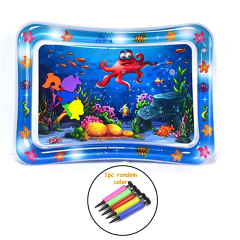Size Marine Animal Inflatable Water Pad Baby Climbing Play Mat Summer Fishing Toy Pool Soft Durable Pad with Free Pump DDJ
