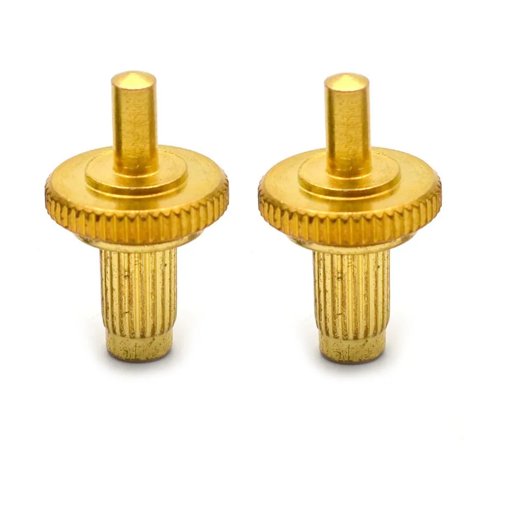 

2 X Adjusting Stud Electric Guitar Tune-O-Matic Bridge Studs & Anchors Chrome High Quality Useful Brand New