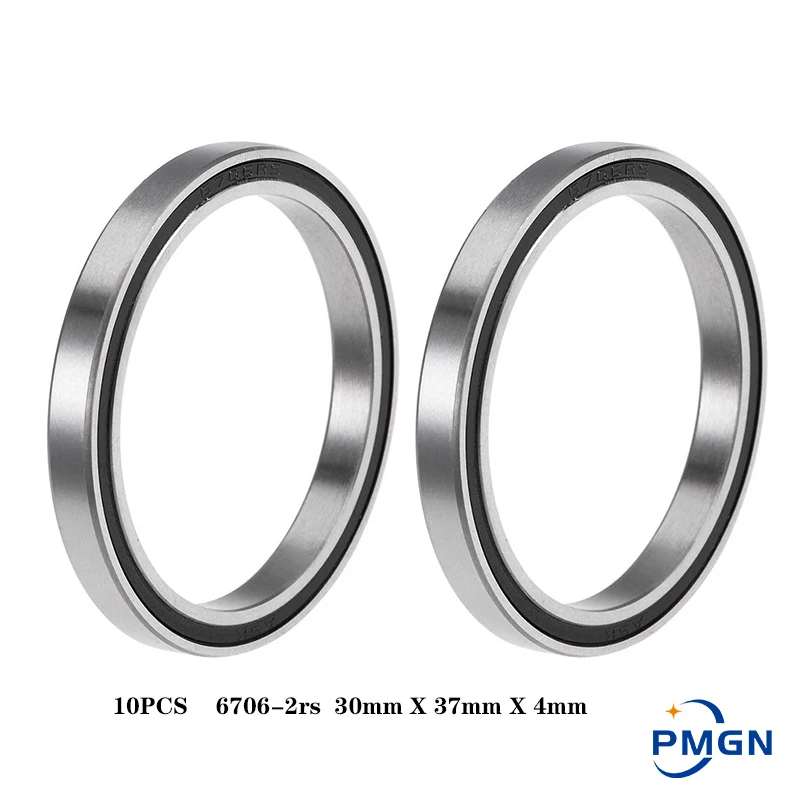 10PCS ABEC-5 6706-2rs Deep Groove Ball Bearing Z2 30mm X 37mm X 4mm Double Seal Chrome Steel Ball Bearing