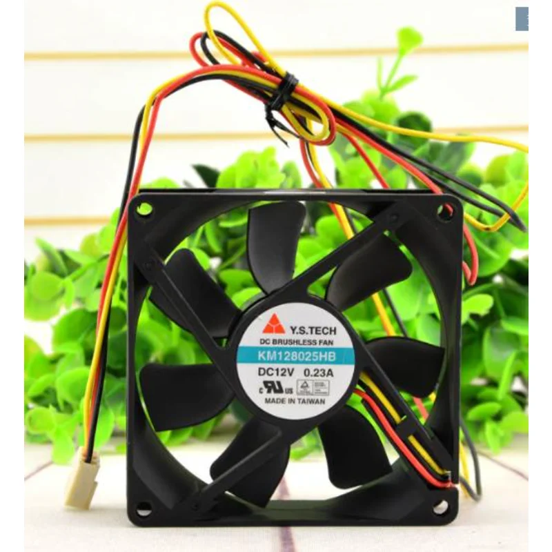 

New CPU Cooling Fan for Y. S.TECH KM128025HB 12V 0.23A 8025 8cm Chassis Power Cooler Fan 80x80x25mm