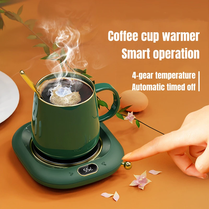 100°C Heating Pad Coffee Mug Warmer Smart Cup Heater Hot Tea Maker Warmer  Coaster Mini Induction Cooker 5 Gear Temperature 220V