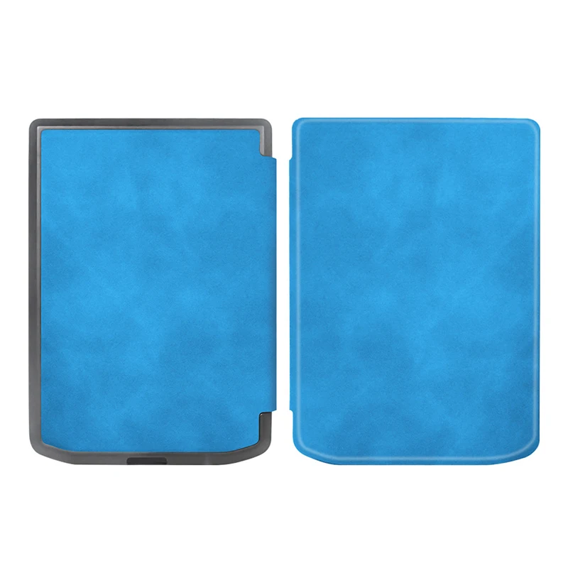 Artistic Style Handmade Soft Leather Magnetic Tablet Protective Shell E-Book Cover Case