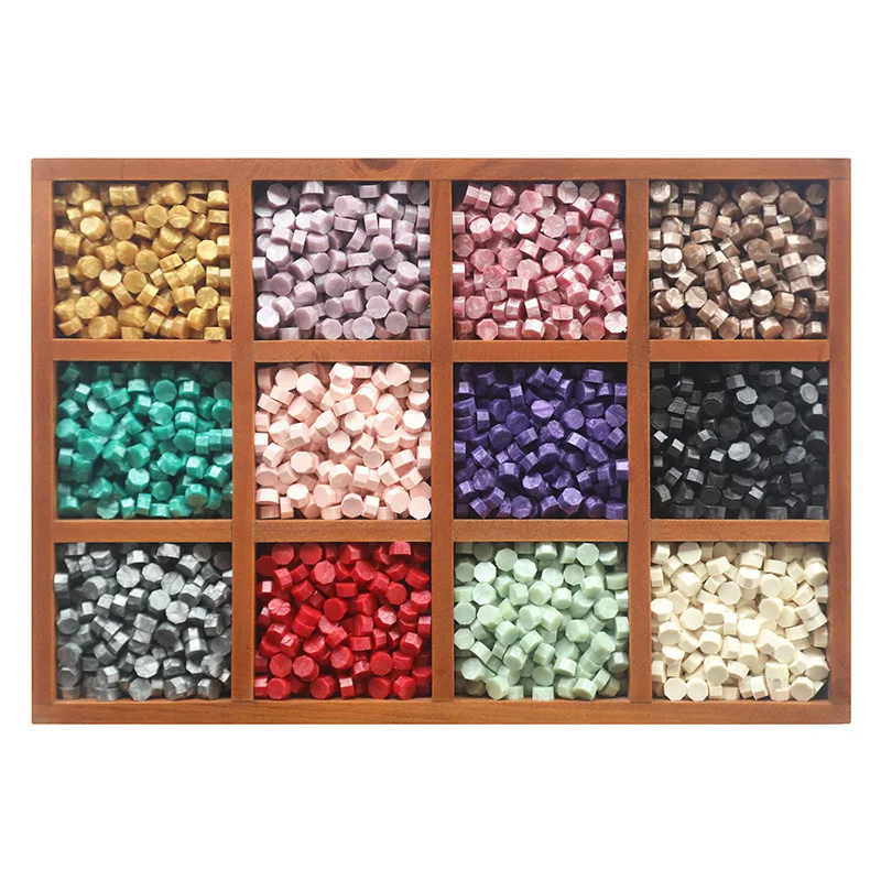 500G Retro Fire Paint Wax Grain Mixed Color Sealing Wax Invito Busta Conto A Mano Decorazione Sigillo Regalo
