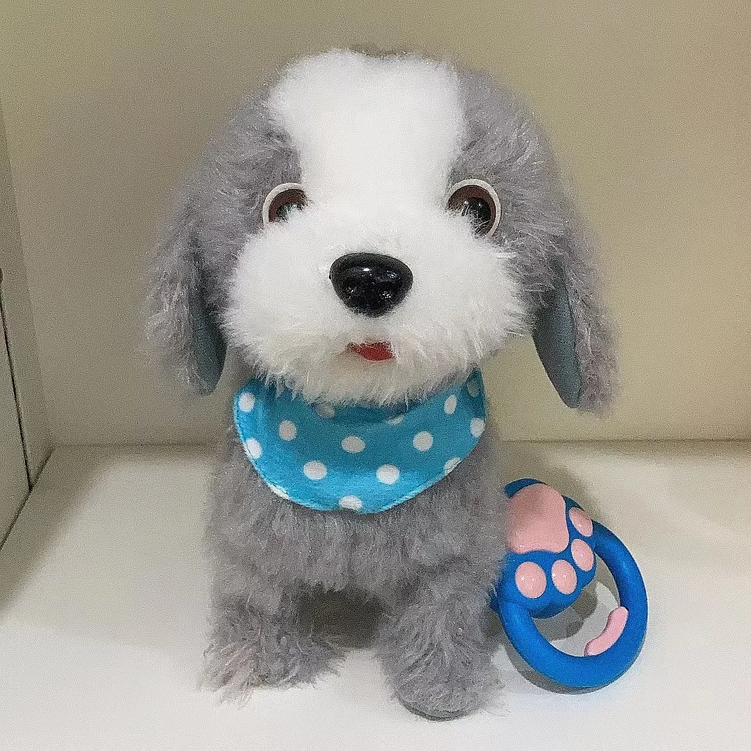 Simulation Electronic Plush Dog Toys Walking Barking Singing Musical Plush Interactive Toys Cute Puppy Doll for Boys Girls Gift