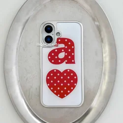 Creative Korean Ins Sweet Red Love Polka Dot Kawaii Phone Case - Y2K Style Cover - iPhone 15 Plus (A)