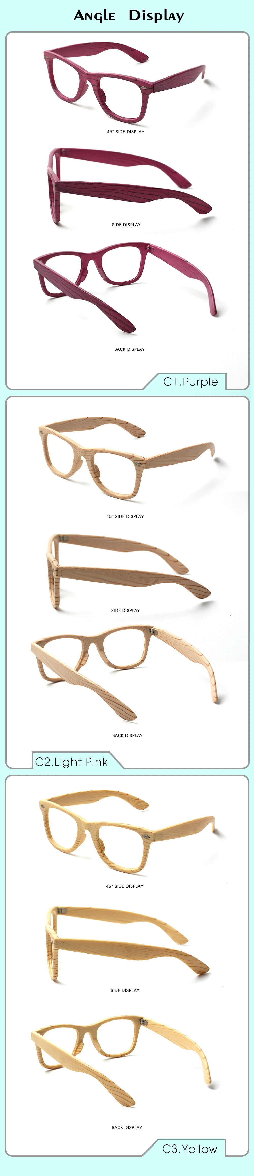 Henotin Holzmaserung, dekorative Lesebrille für Herren und Damen, HD-Federscharnierbrille, Dioptrien 0–600 – Detail 4