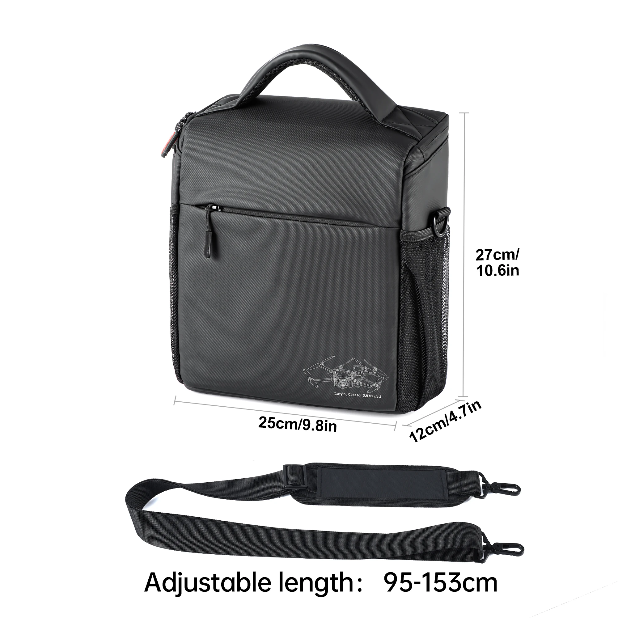 Sac de Rangement Portable pour DJI Mini 5 Pro/Flip/Neo/Neo 2, Sac à Bandoulière pour DJI Mini 4 3 Pro/Air 2/2S/Air 3/3S