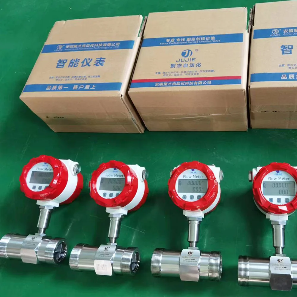 Flow Measuring Instruments Liquid Gasoline Milk Alcohol Pulse 4-20mA RS485 Turbine Water Flow Meter