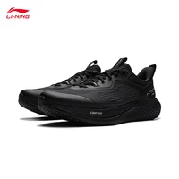 LI-NING SOFT GO 3 Chaussures de ville légères et confortables pour hommes, chaussures de sport décontractées à talon épais et souple AGLW001 4
