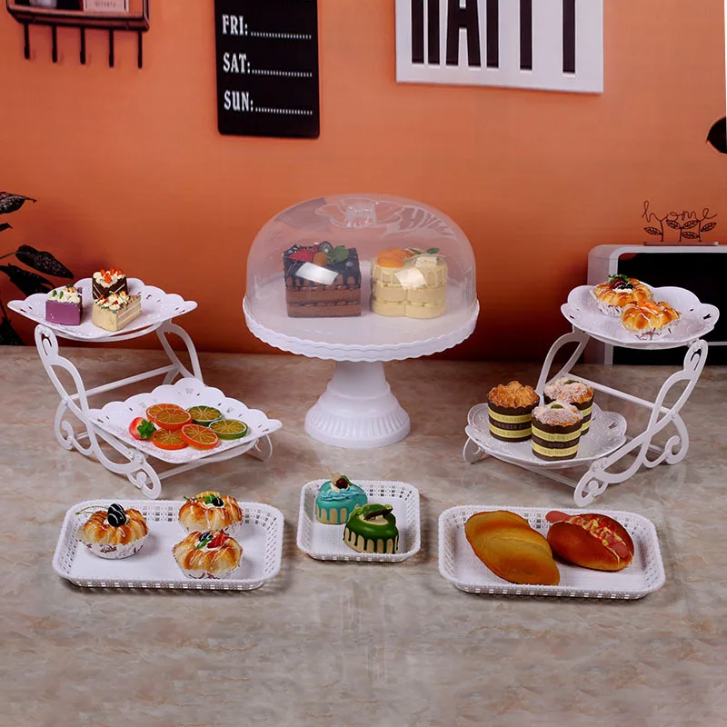 Birthday Cake Stand Display Stand Removable Dessert Tray Birthday Party Snack Fruit Plate Display Party Supplies