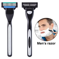 4pcs High-End Men's Ultra-Thin Four-Layer Induction Safety Razor Blade Replacement Kit (Without Handle)