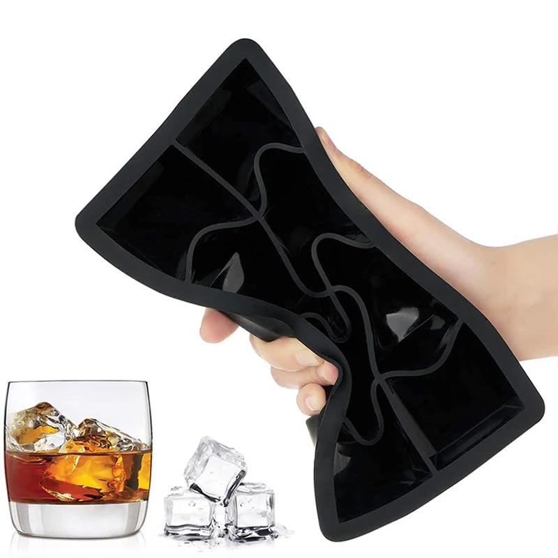 Sichere Silikon-Eiswürfelformen mit Deckel, kugelförmige Eiswürfelformen, wiederverwendbare Whiskey-Eiswürfelformen, Cocktail-Gefrierschrank, DIY, hausgemachtes Barzubehör – Detail 2