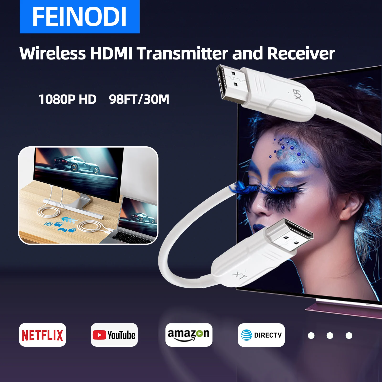 WirelessHDMITransmitterandReceiverWirelessHDMIExtenderKits