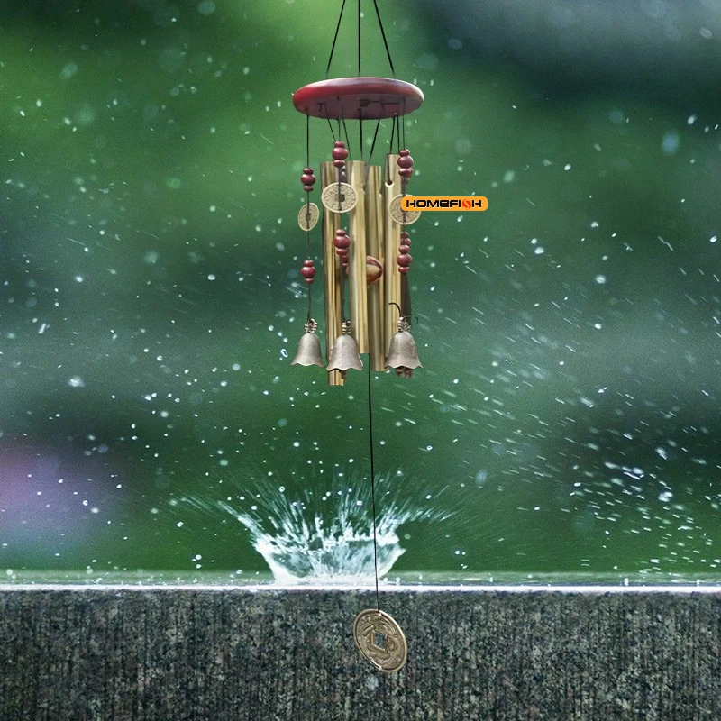 Wind Chime Large Wind Chime Tubes Bells Metal Church Bell Outdoor Garden Home Garden Decor Hanging Symbol Of Good Luck