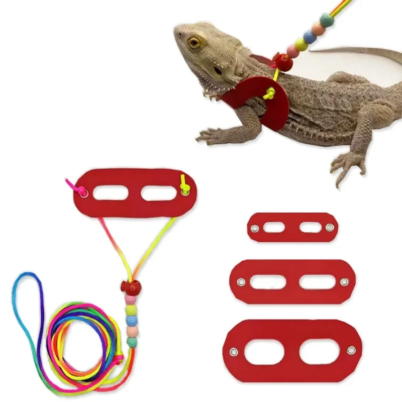Multi Lizard Leash Harness Soft Padding Reptile Leather Dragon Wings Vest Top with Hook and Loop Small Animals Cute Clothes rabbit harness and leash set rabbit harness set pet dog leash