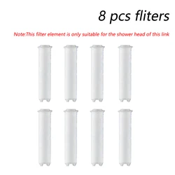 High-Pressure Filtered Handheld Showerhead with One-Key Water Control (8pcs filter)