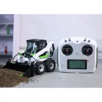 LESU 1/14 RC Hydraulic Loader Wheeled Skid-Steer Aoue LT5H I6S Rotating Sound Light Charger ESC Motor RC Model Toys THZH1280 1