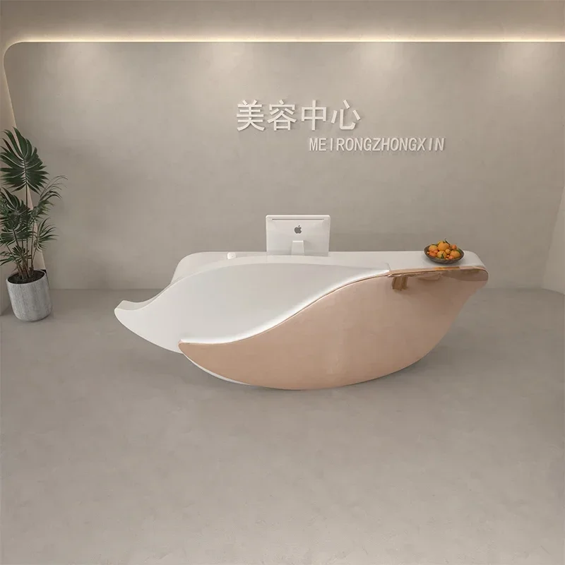 Standing Front Reception Desks Register Lectern Modern Futuristic Reception Desks Mobile Bureau Meuble Minimalist Furniture