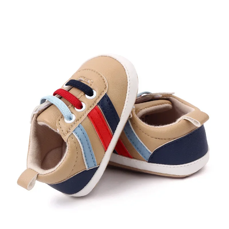 Baby Shoes Newborn Baby Boy Soft Sole Crib Anti-slip Sneaker for 0-18 Months