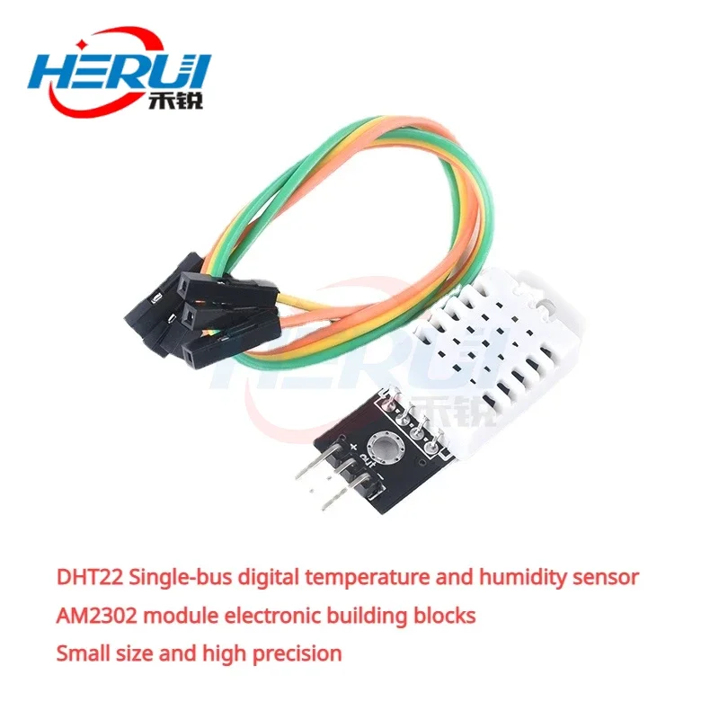 

DHT22 Single-bus digital temperature and humidity sensor AM2302 module electronic building blocks Small size and high precision