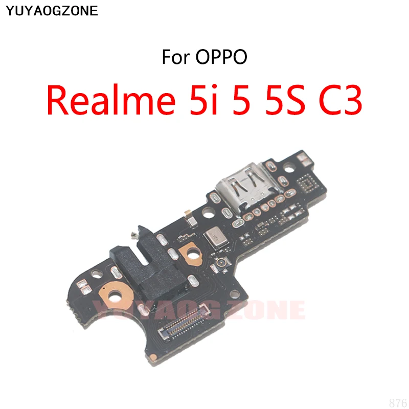 USB Charge Dock Port Socket Plug Connector Flex Cable For OPPO Realme 5i 5 5S C3 Charging Board Module