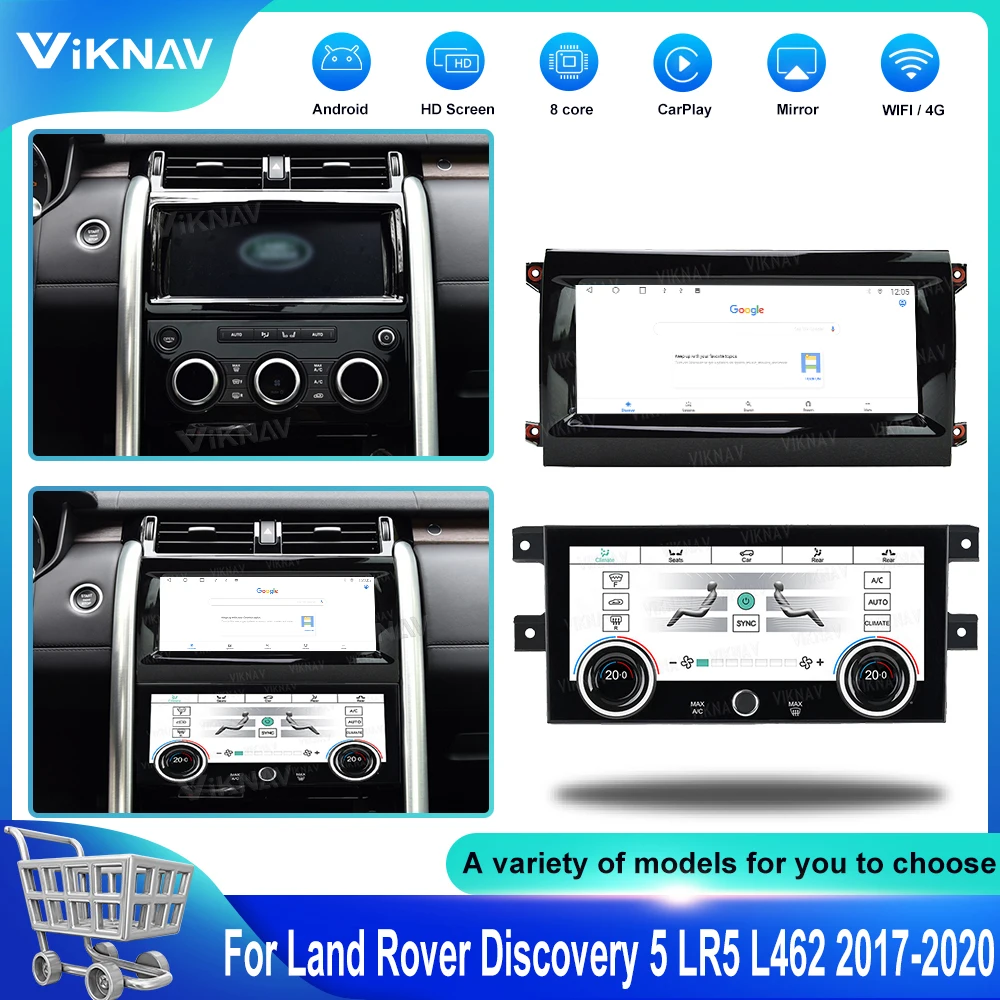 

10.4 inch Android Auto Car Radio For Land Rover Discovery 5 LR5 L462 2017-2020 Carplay Touch Screen GPS Navigation Video Player