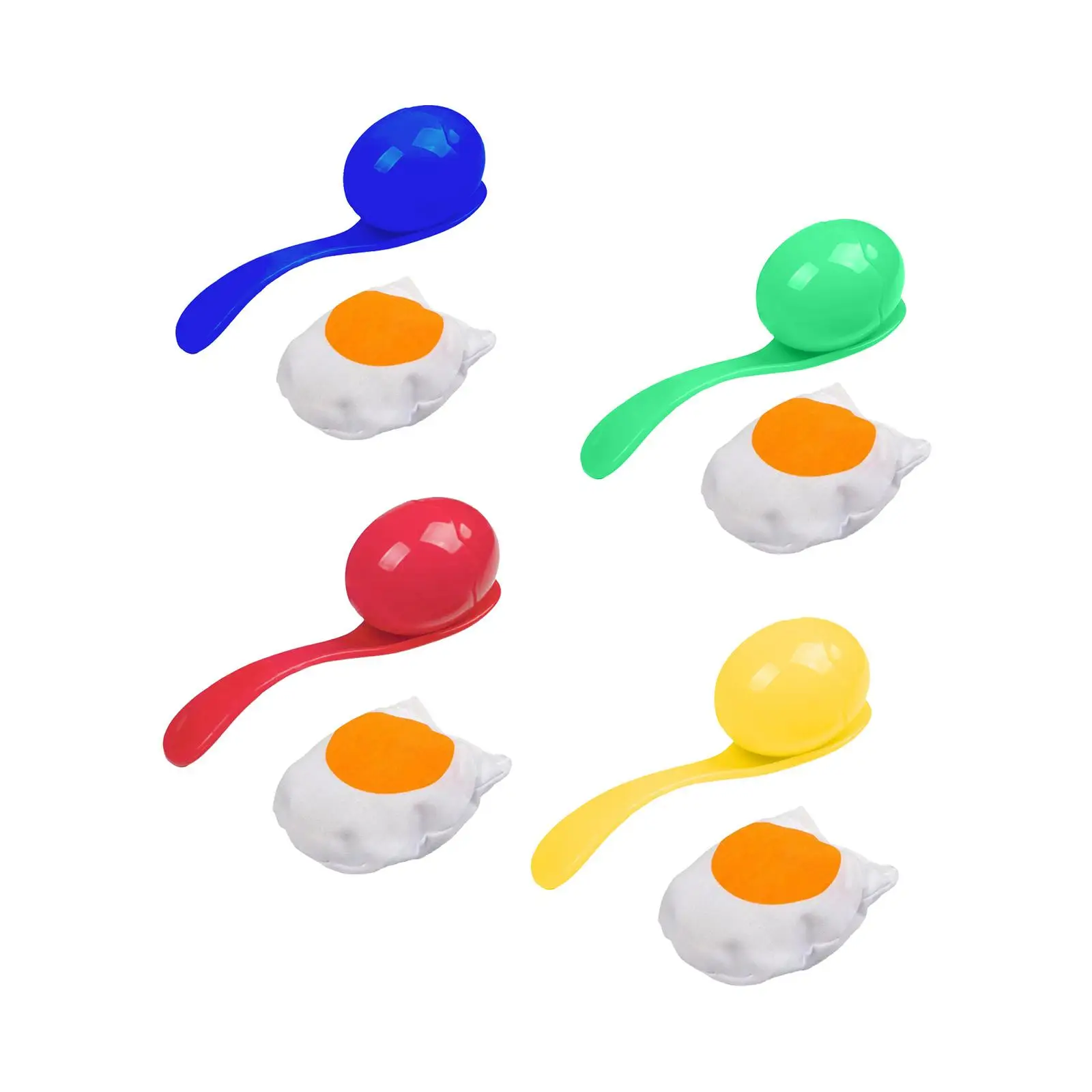 

Egg and Spoon Race Game Parent Child Interactive Game Toy Party Favors Carnival Game Egg and Spoon Relay Game for Toddlers Kids