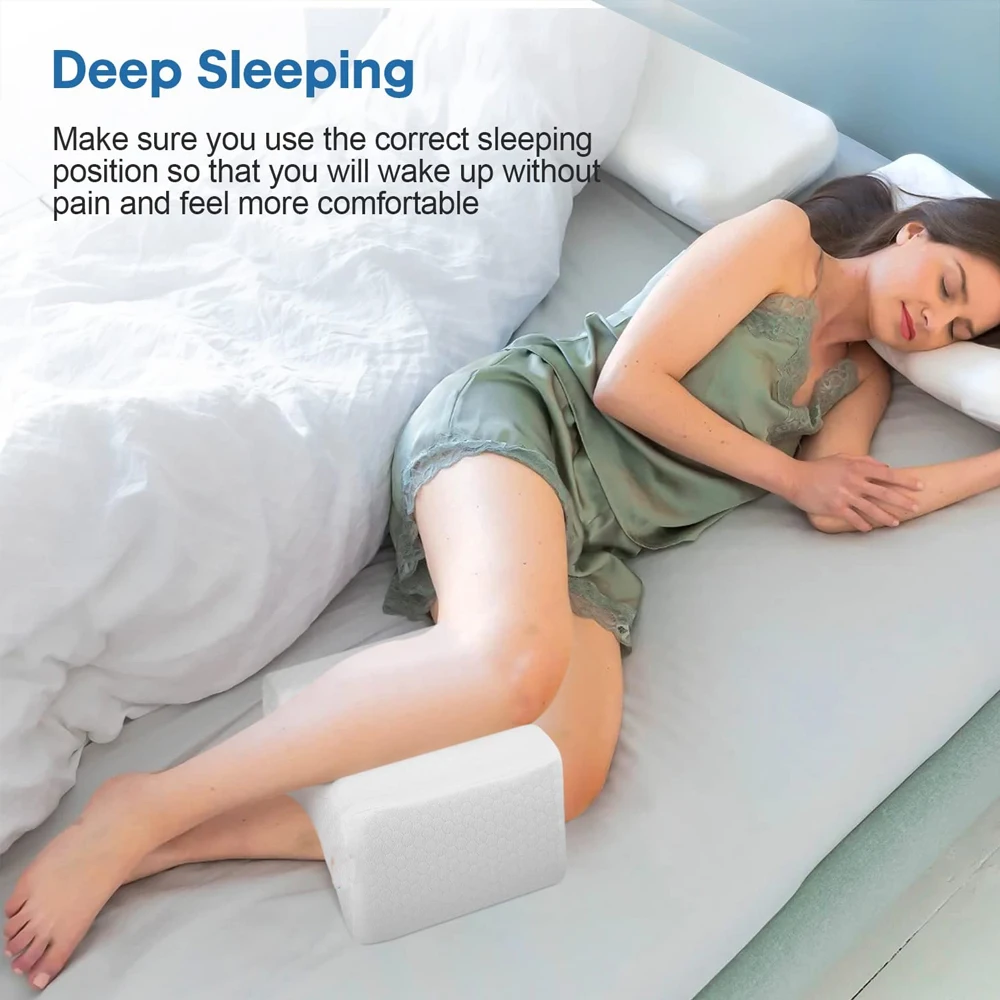 Memory Foam Wedge Sleeping Knee Pillow for Side Sleepers Back Pain Sciatica  Relief Pregnancy Maternity Pillows Back Leg Cushion - AliExpress