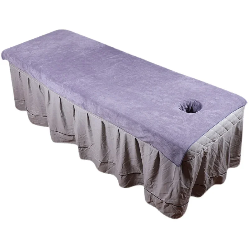 Microfiber Towel Sheet for Beauty Salon Bed Sheets SPA Massage Bed Table Cover Bedspread Soft Salon Sheets With/no Hole 5
