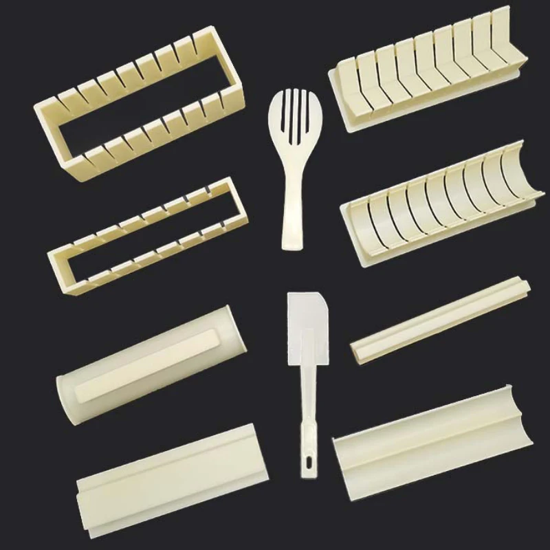 https://ae01.alicdn.com/kf/S8ce1b13c941b47538277d0924f3d490fe/11Pcs-Set-Sushi-Maker-Equipment-Kit-Japanese-Rice-Ball-Cake-Roll-Mold-Sushi-Multifunctional-Mould-Making.jpg