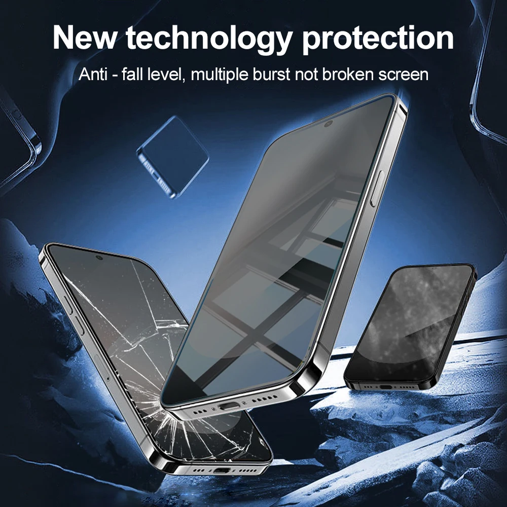 Premium Privacy Tempered Glass Screen Protector with Easy Installation - Anti-Spy Protection, 3-5 Pack