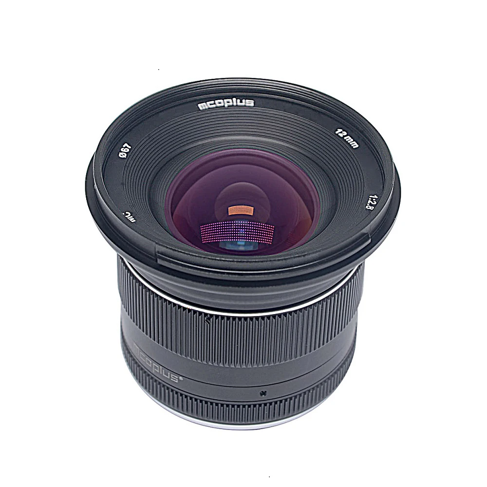 Mcoplus 12 Millimetri F2.8 Grandangolare Obiettivo Fisso Aps-C Per Olympus Panasonic M4/3 Montaggio Om-1 E-M1 E-M5 E-M10 Mark Ii Iii Gh4 Gh5 Gx7 Gx9