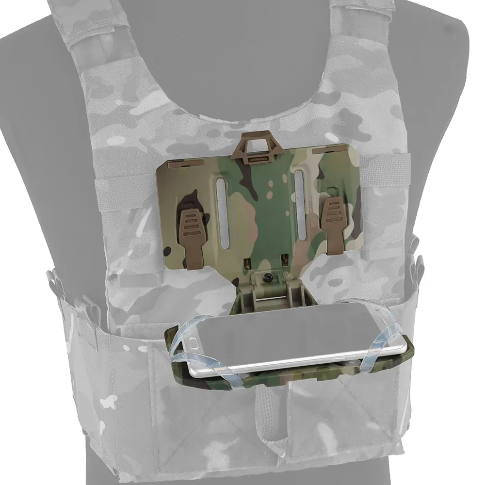 Tactical MOLLE Folding Navigation Board Tactical Airsoft Hunting Vest Chest Mobile Phone Holder Map Admin Panel iPhone Pouch 5