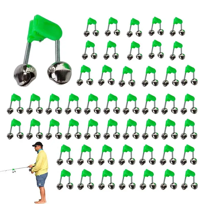 

Аксессуары для рыбалки, 50 шт., двойной сигнал тревоги