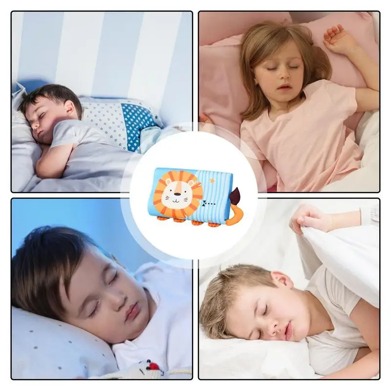 Toddler Pillows For Sleeping Breathable Toddler Pillow Cooling Pillow For Better Neck Support Crib Pillow Cute Animal Ergonomic 5