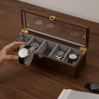 Solid Wood Watch Storage Box Luxurious Organizer for Displaying Watches High-End Wooden Watch Case for Collectors 1