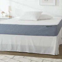 Gel Memory Foam Mattress, Firm, Cooling, King Size Mattress, CertiPUR-US Certified, 80 x 76 x 10 inches, White/Gray 1