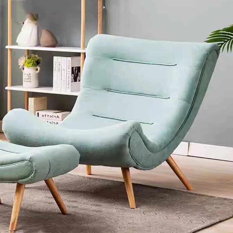 

Single Wood Chairs Living Room Luxury Modern Nordic Lounge Chair Rocking Floor Vanity Fauteuil Salon Furniture Living Room