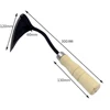 Garden Hoe With Wooden Handle Household Vegetable Planting Triangles Furrow Hoe For Yard Work 3