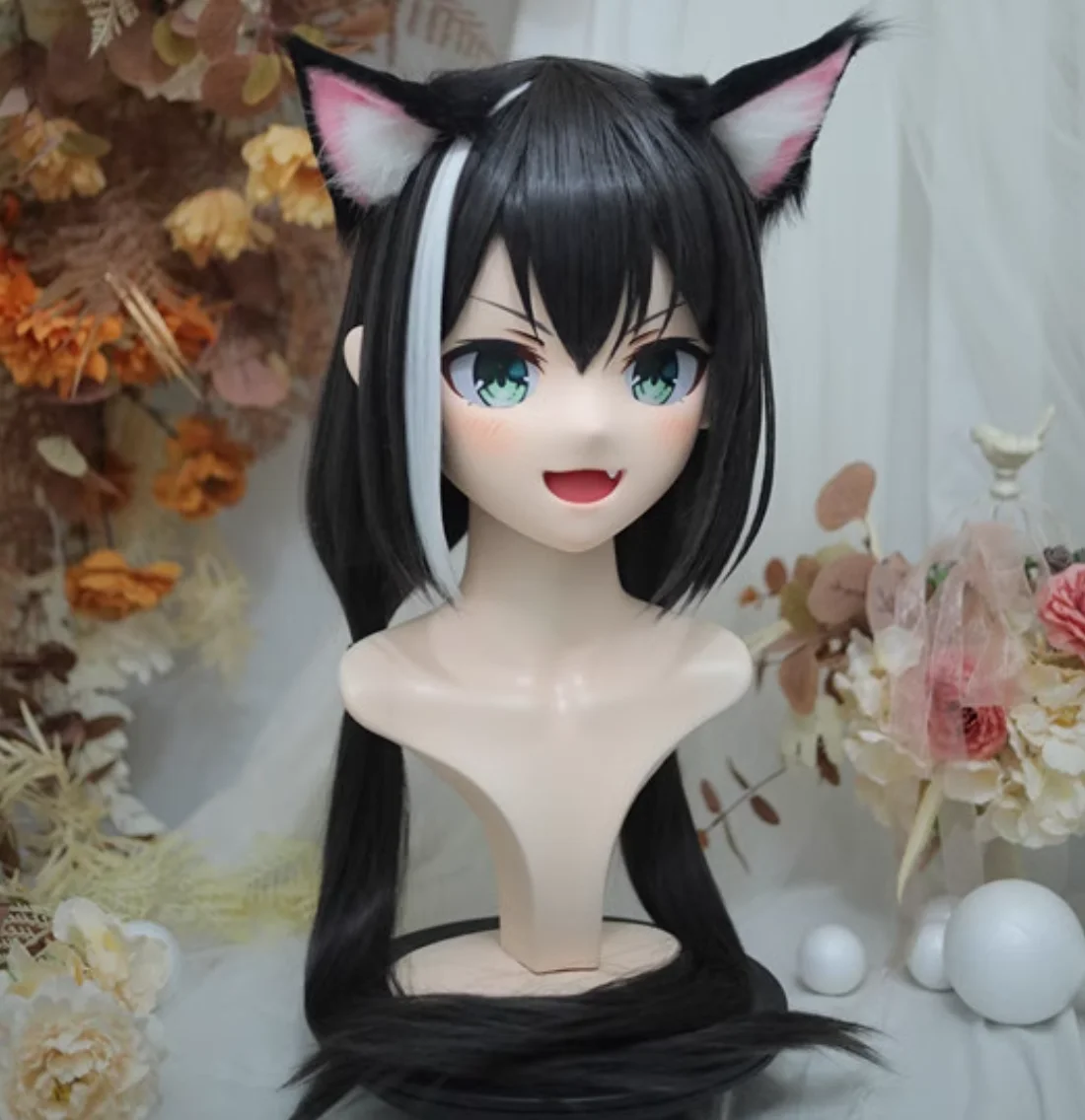 

(NFD312-17) настраиваемая голова с замком красивая женщина/девочка японский анимационный персонаж