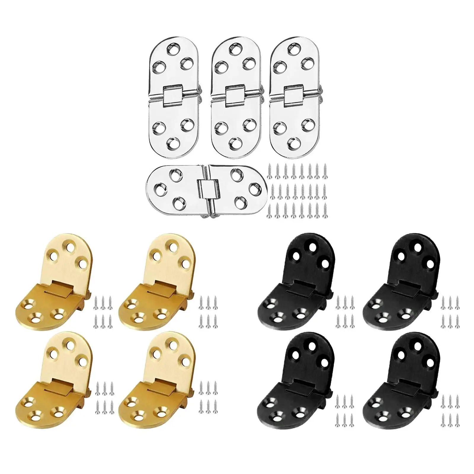 

4Pcs Stainless Folding Table Hinge for Cabinets 1.2 x 3.1in Durable Sturdy