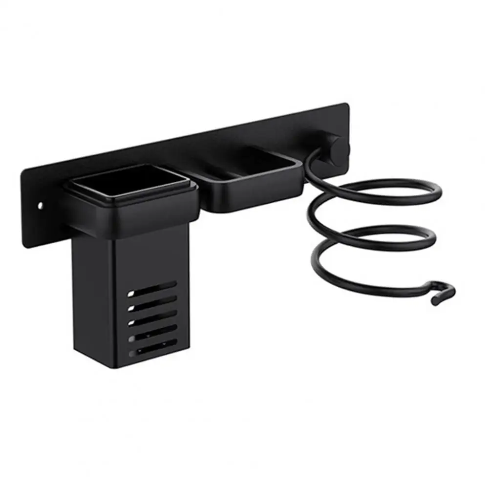 Hair Dryer Holder Wall Mount Hair Tool Organizer Rack for Bathroom Heat-resistant Curling Iron Blow Dryer Holder for Hair 4