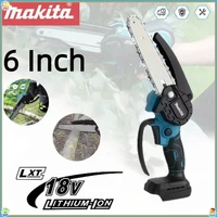 Scie à chaîne Makita de 6 pouces, scie électrique portative, scie à bois, outil de jardinage pour l'élagage, outil électrique pour batterie 18V 1