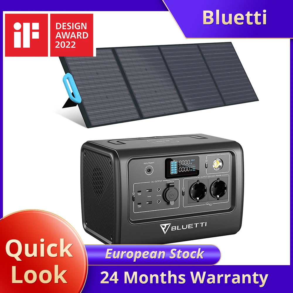 Stock Now! BLUETTI EB70 716WH/1000W SOLAR PORTABLE POWER STATION 220V Up to  200W (MPPT), Dual 100W USB-C Pure Sine Wave Inverter